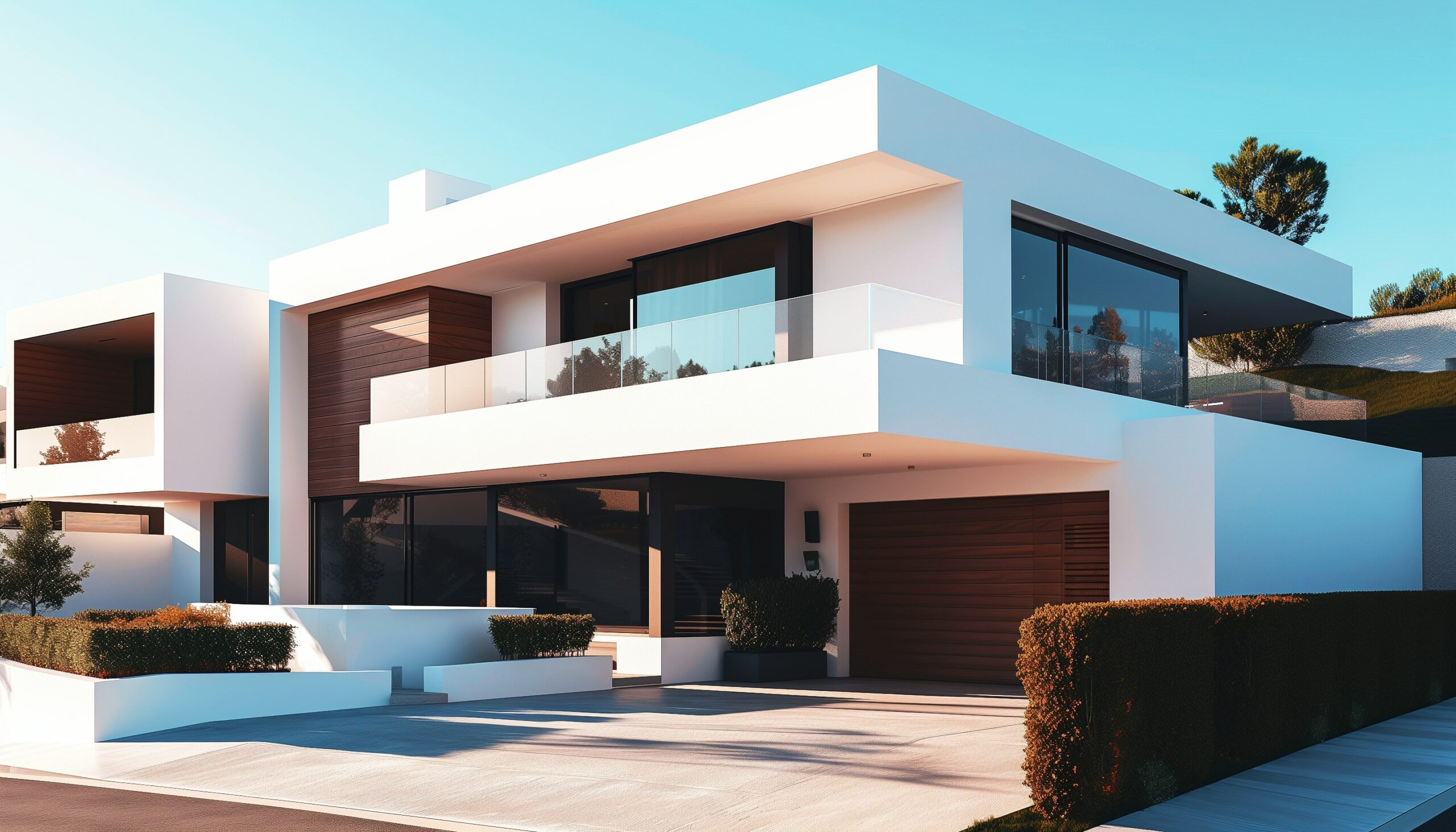 Contemporary House at Dawn_Dusk